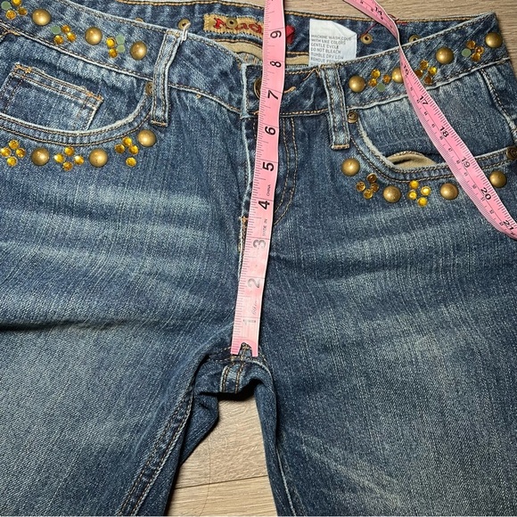 Mudd Y2K Jeans Flared Bedazzled Youth Junior Women’s Size 3 - Picture 9 of 10